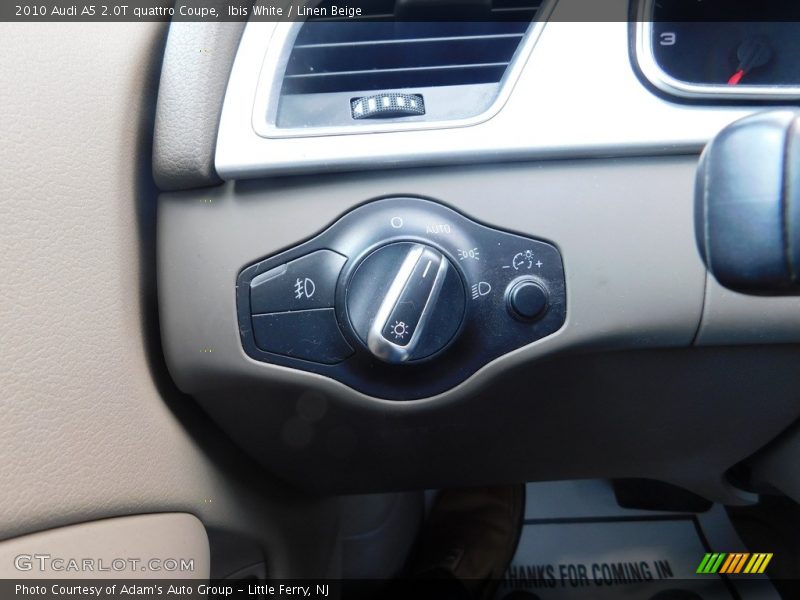 Ibis White / Linen Beige 2010 Audi A5 2.0T quattro Coupe