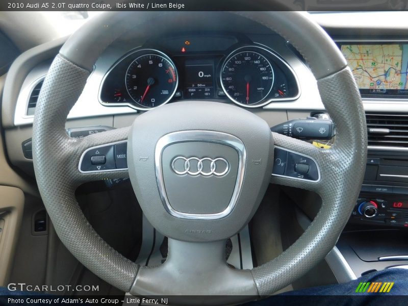Ibis White / Linen Beige 2010 Audi A5 2.0T quattro Coupe