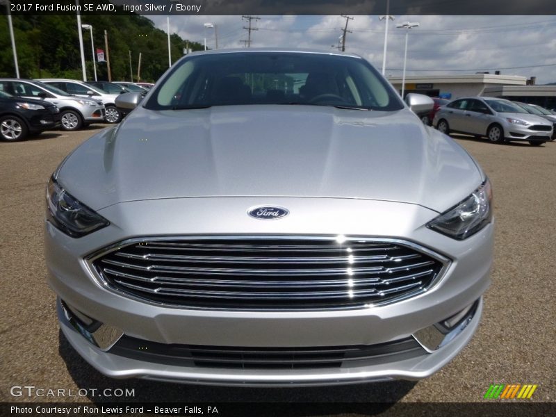 Ingot Silver / Ebony 2017 Ford Fusion SE AWD