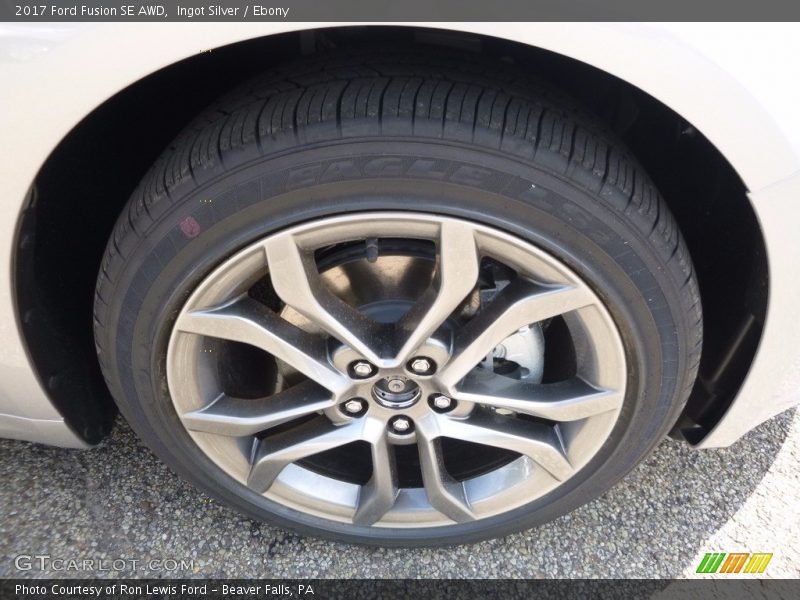 Ingot Silver / Ebony 2017 Ford Fusion SE AWD