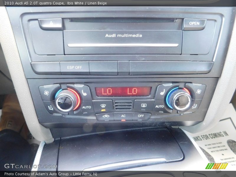 Ibis White / Linen Beige 2010 Audi A5 2.0T quattro Coupe