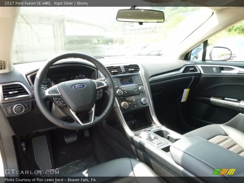 Ingot Silver / Ebony 2017 Ford Fusion SE AWD