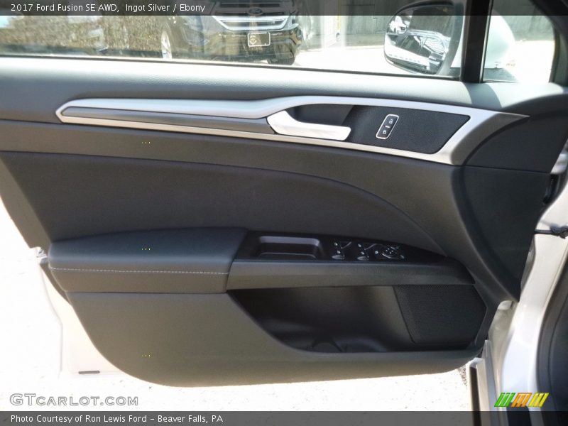 Ingot Silver / Ebony 2017 Ford Fusion SE AWD