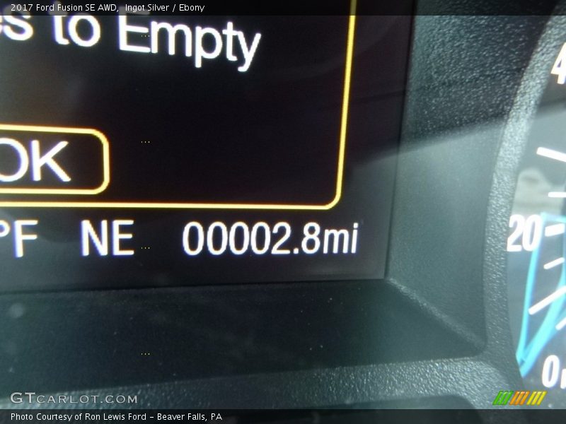 Ingot Silver / Ebony 2017 Ford Fusion SE AWD