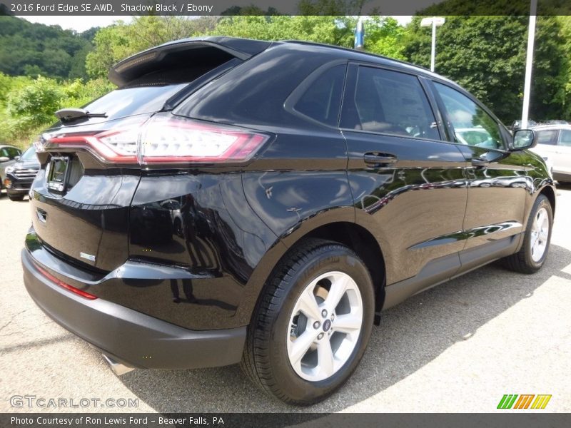 Shadow Black / Ebony 2016 Ford Edge SE AWD