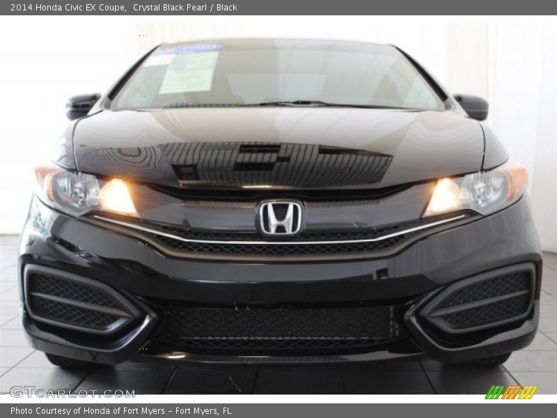 Crystal Black Pearl / Black 2014 Honda Civic EX Coupe