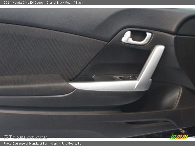 Crystal Black Pearl / Black 2014 Honda Civic EX Coupe