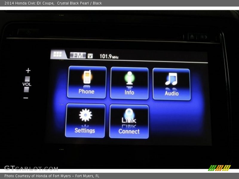 Crystal Black Pearl / Black 2014 Honda Civic EX Coupe