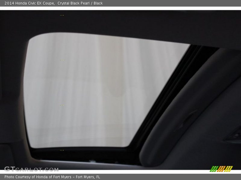 Crystal Black Pearl / Black 2014 Honda Civic EX Coupe