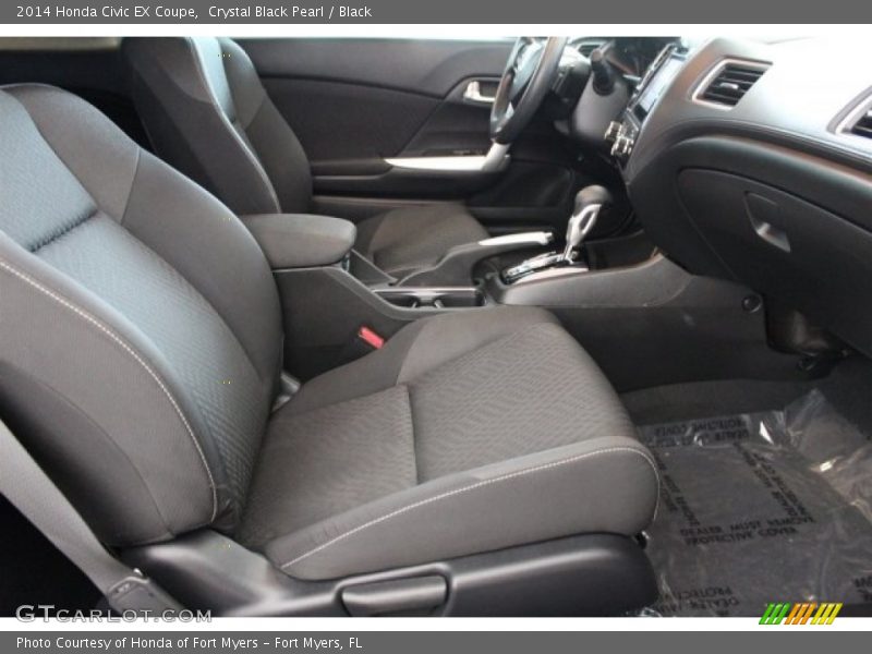 Crystal Black Pearl / Black 2014 Honda Civic EX Coupe