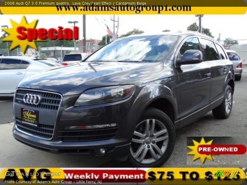 Lava Grey Pearl Effect / Cardamom Beige 2008 Audi Q7 3.6 Premium quattro