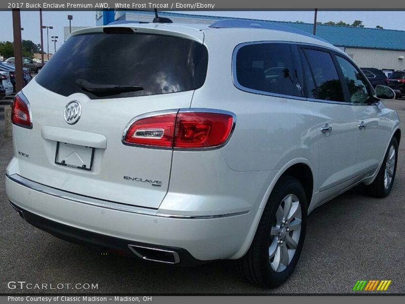 White Frost Tricoat / Ebony/Ebony 2017 Buick Enclave Premium AWD