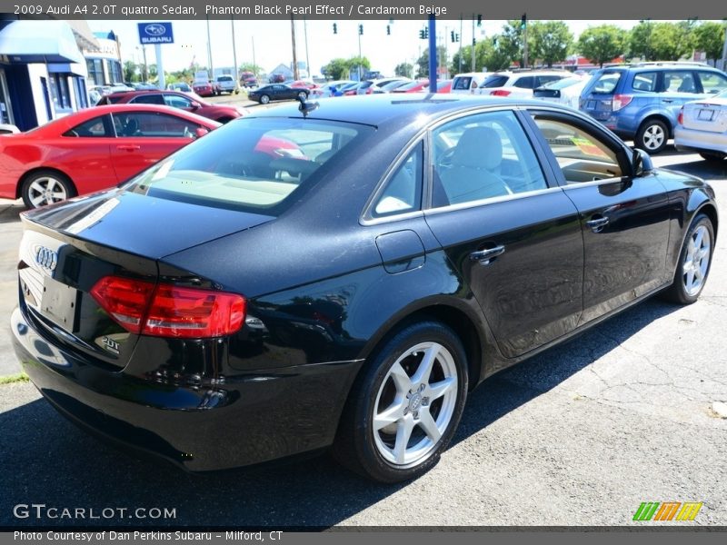 Phantom Black Pearl Effect / Cardamom Beige 2009 Audi A4 2.0T quattro Sedan