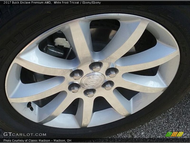 White Frost Tricoat / Ebony/Ebony 2017 Buick Enclave Premium AWD