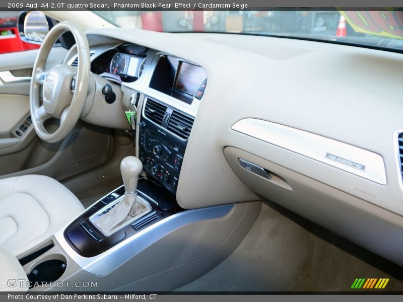 Phantom Black Pearl Effect / Cardamom Beige 2009 Audi A4 2.0T quattro Sedan