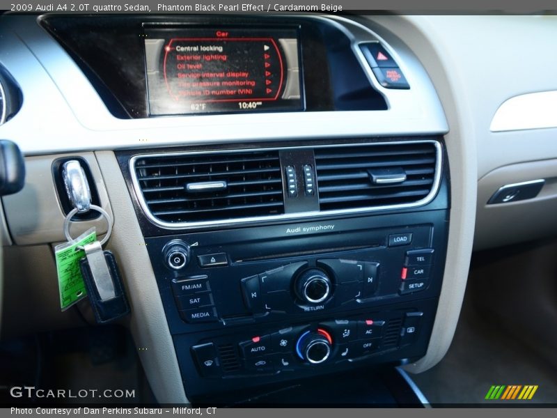 Phantom Black Pearl Effect / Cardamom Beige 2009 Audi A4 2.0T quattro Sedan