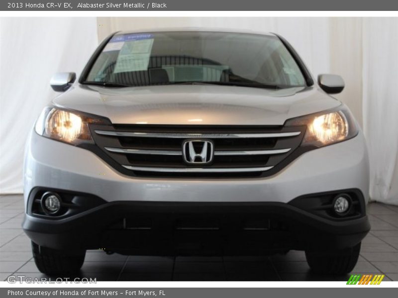 Alabaster Silver Metallic / Black 2013 Honda CR-V EX