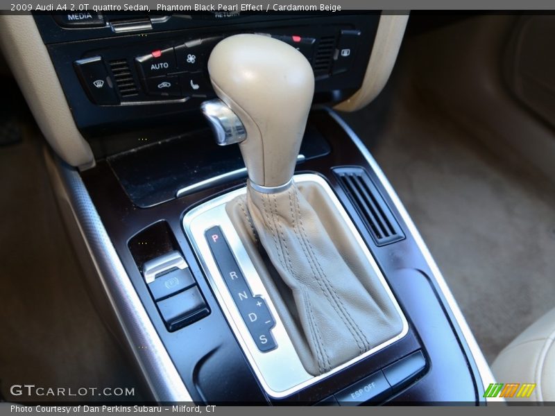Phantom Black Pearl Effect / Cardamom Beige 2009 Audi A4 2.0T quattro Sedan
