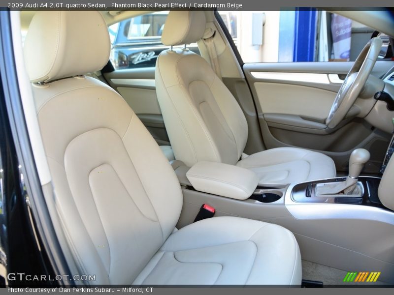 Phantom Black Pearl Effect / Cardamom Beige 2009 Audi A4 2.0T quattro Sedan