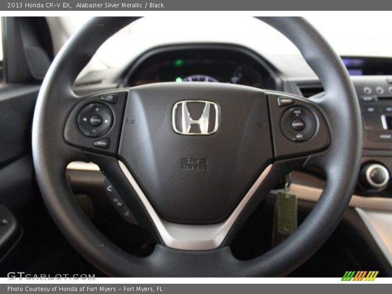 Alabaster Silver Metallic / Black 2013 Honda CR-V EX