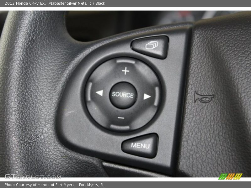 Alabaster Silver Metallic / Black 2013 Honda CR-V EX