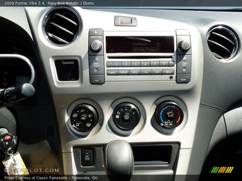 Navy Blue Metallic / Ebony 2009 Pontiac Vibe 2.4