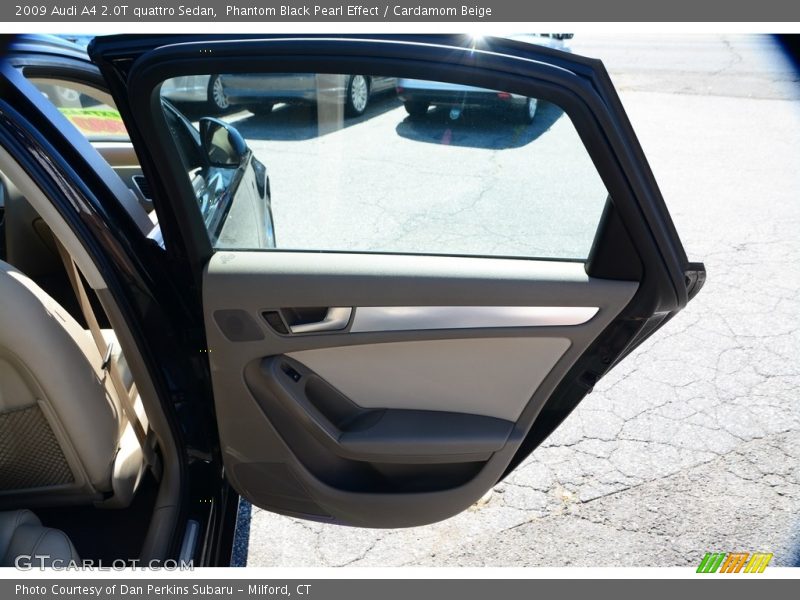 Phantom Black Pearl Effect / Cardamom Beige 2009 Audi A4 2.0T quattro Sedan