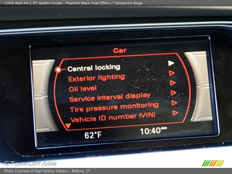 Phantom Black Pearl Effect / Cardamom Beige 2009 Audi A4 2.0T quattro Sedan