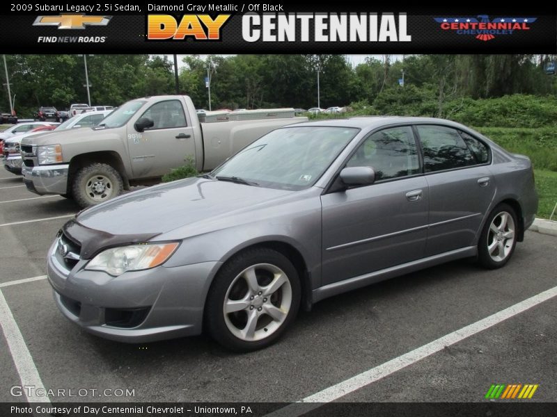 Diamond Gray Metallic / Off Black 2009 Subaru Legacy 2.5i Sedan