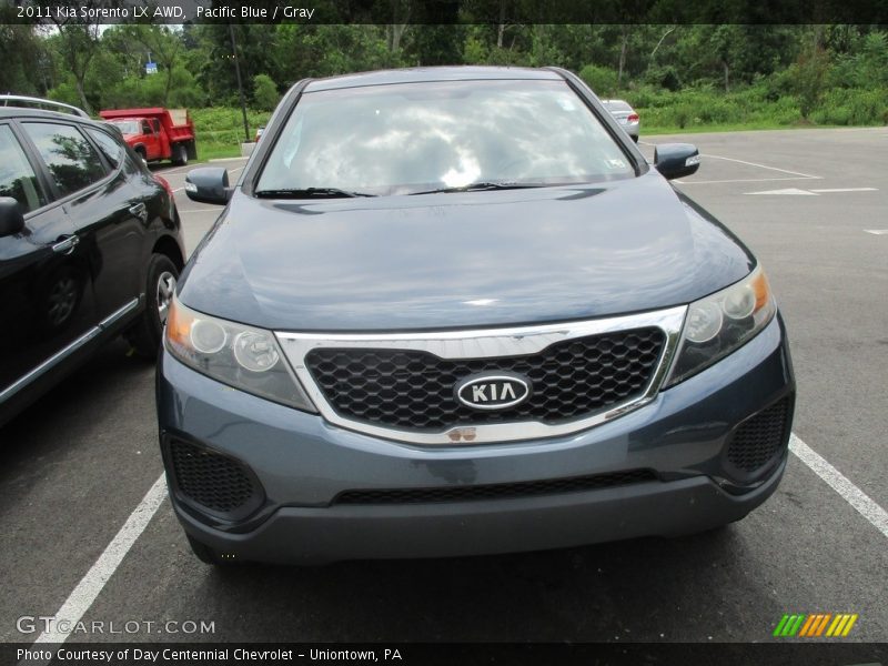 Pacific Blue / Gray 2011 Kia Sorento LX AWD