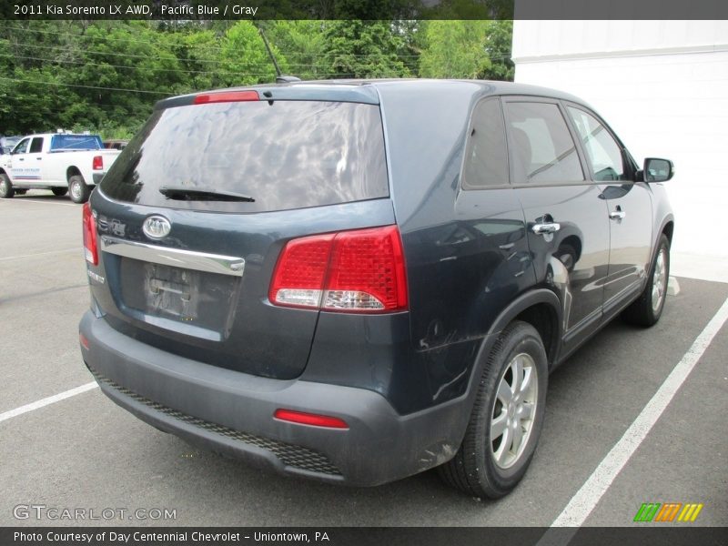 Pacific Blue / Gray 2011 Kia Sorento LX AWD