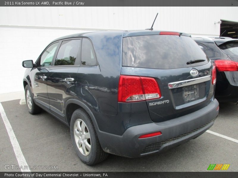 Pacific Blue / Gray 2011 Kia Sorento LX AWD