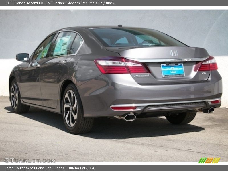 Modern Steel Metallic / Black 2017 Honda Accord EX-L V6 Sedan