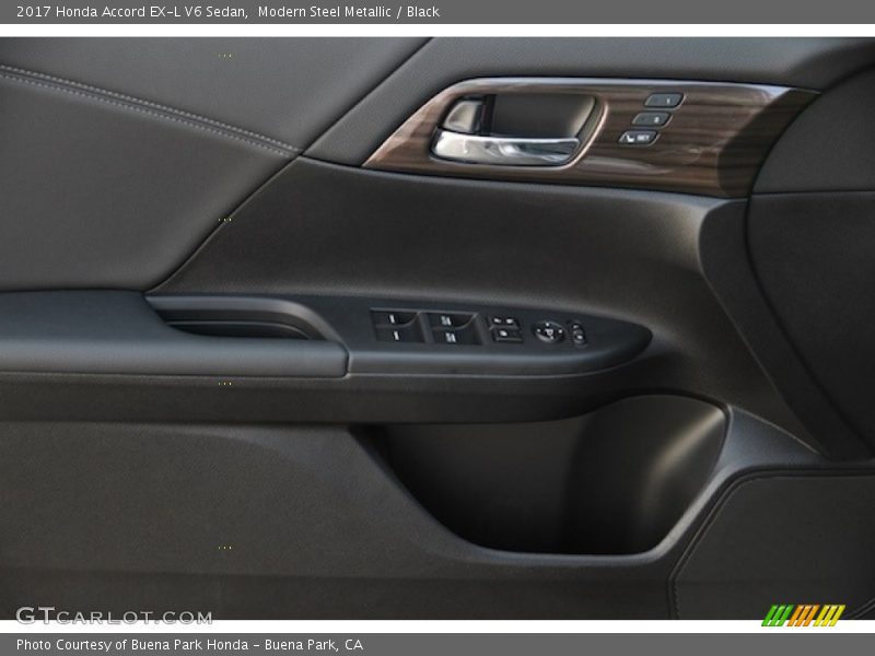 Modern Steel Metallic / Black 2017 Honda Accord EX-L V6 Sedan