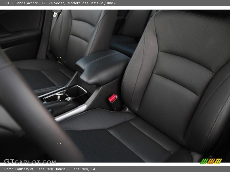 Modern Steel Metallic / Black 2017 Honda Accord EX-L V6 Sedan