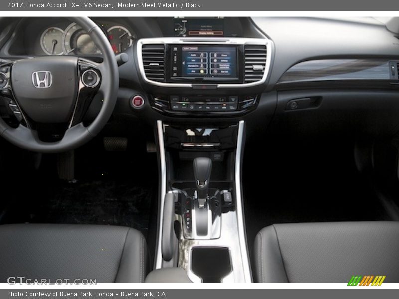 Modern Steel Metallic / Black 2017 Honda Accord EX-L V6 Sedan