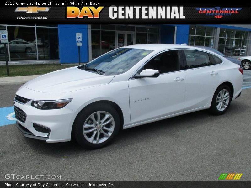 Summit White / Jet Black 2016 Chevrolet Malibu LT