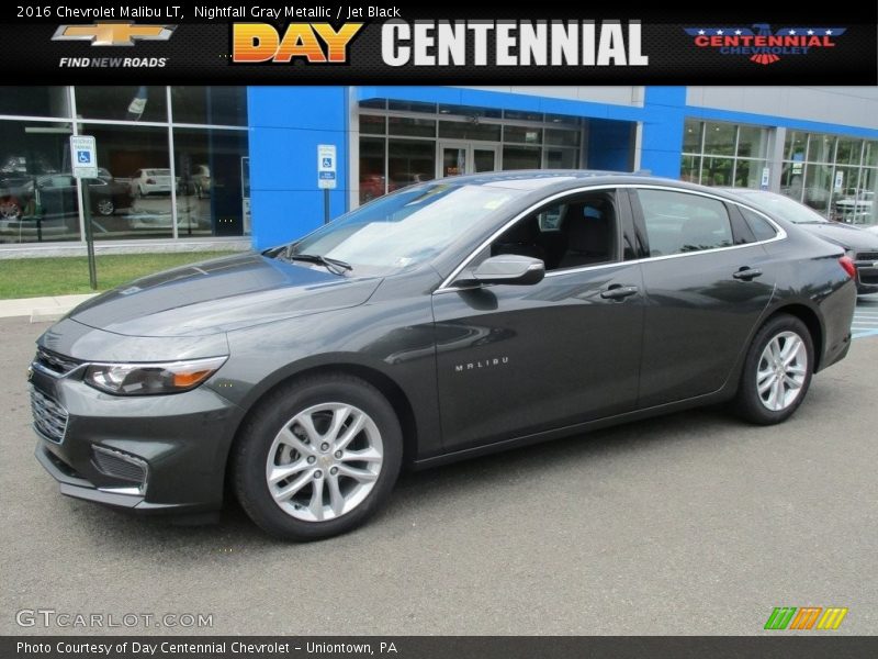 Nightfall Gray Metallic / Jet Black 2016 Chevrolet Malibu LT