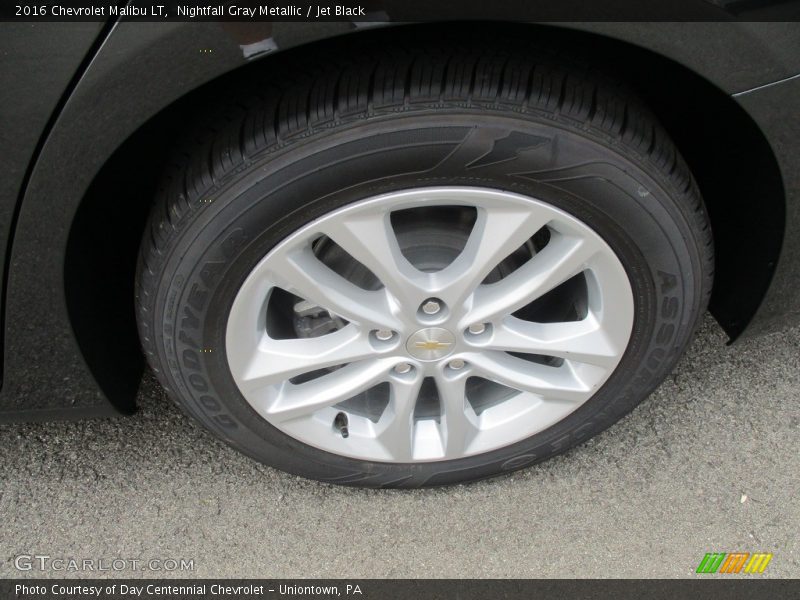 Nightfall Gray Metallic / Jet Black 2016 Chevrolet Malibu LT