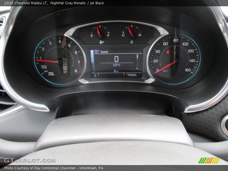 Nightfall Gray Metallic / Jet Black 2016 Chevrolet Malibu LT