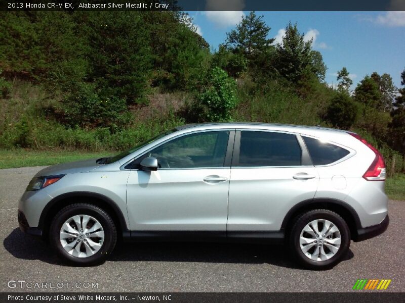 Alabaster Silver Metallic / Gray 2013 Honda CR-V EX