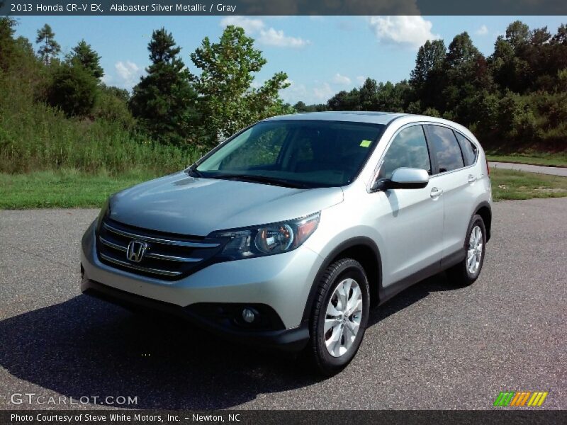 Alabaster Silver Metallic / Gray 2013 Honda CR-V EX