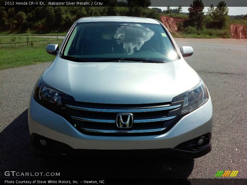 Alabaster Silver Metallic / Gray 2013 Honda CR-V EX