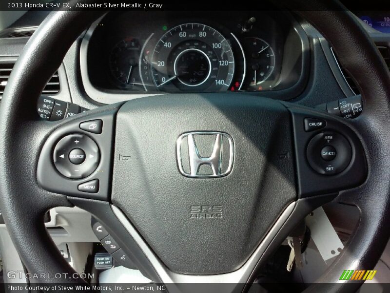Alabaster Silver Metallic / Gray 2013 Honda CR-V EX