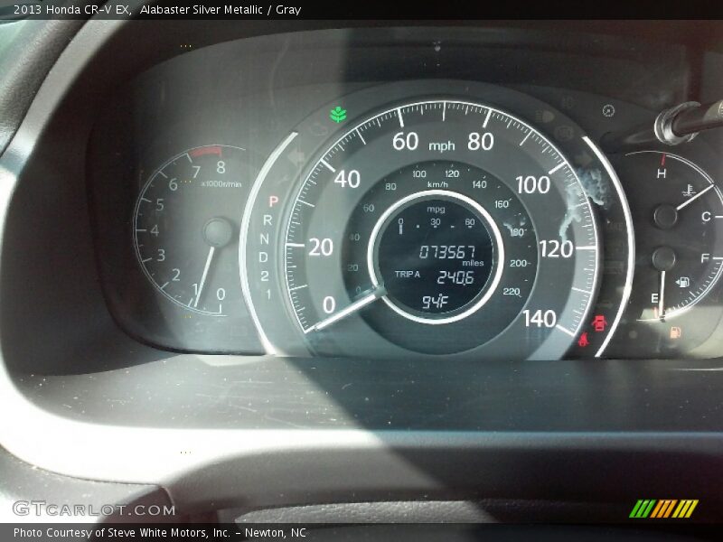 Alabaster Silver Metallic / Gray 2013 Honda CR-V EX