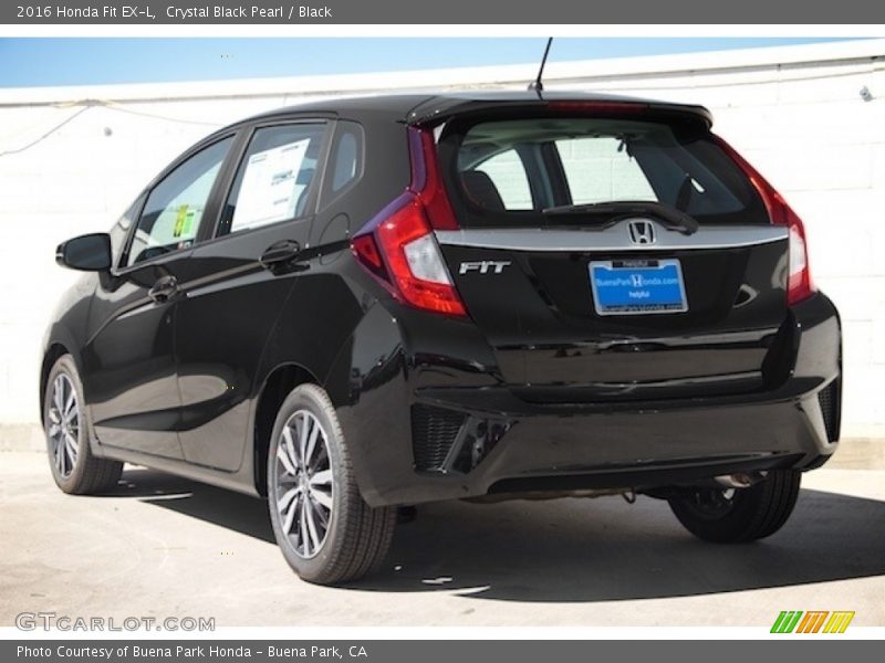 Crystal Black Pearl / Black 2016 Honda Fit EX-L