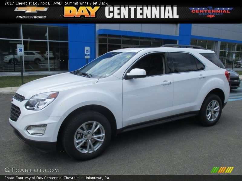 Summit White / Jet Black 2017 Chevrolet Equinox LT AWD