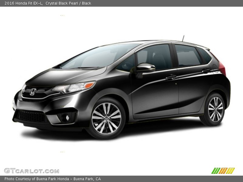 Crystal Black Pearl / Black 2016 Honda Fit EX-L