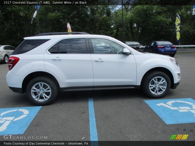 Summit White / Jet Black 2017 Chevrolet Equinox LT AWD