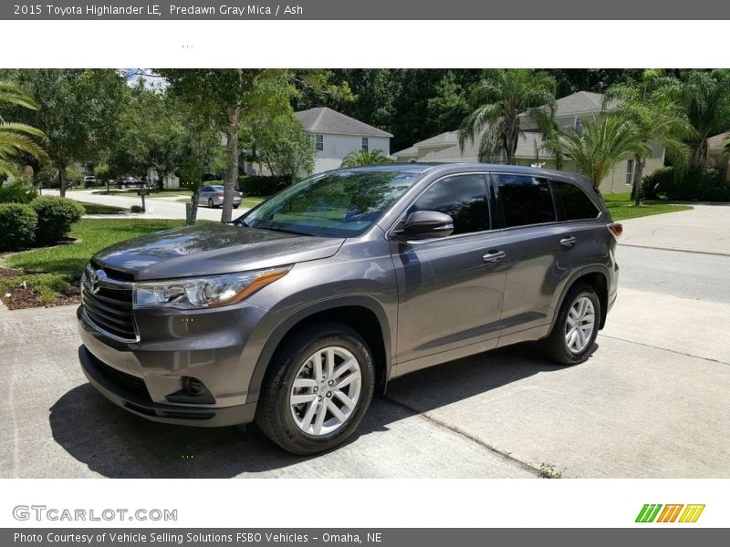 Predawn Gray Mica / Ash 2015 Toyota Highlander LE